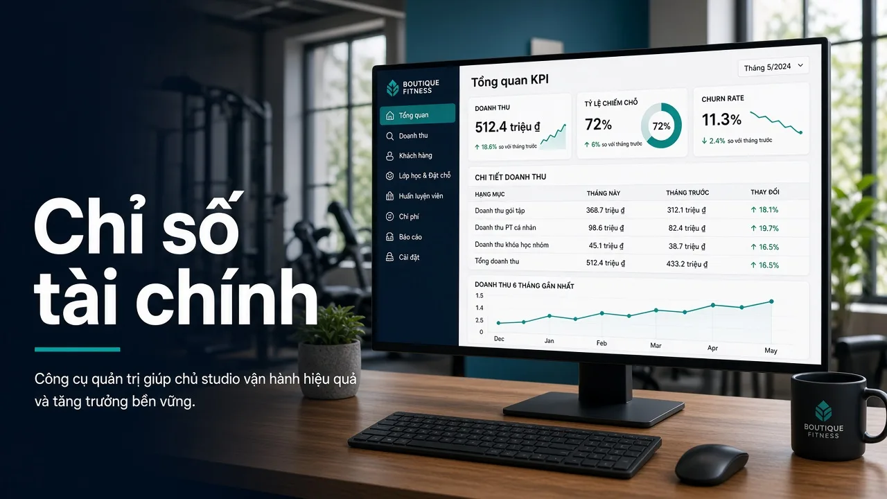 Bộ chỉ số tài chính tối thiểu chủ boutique theo dõi
