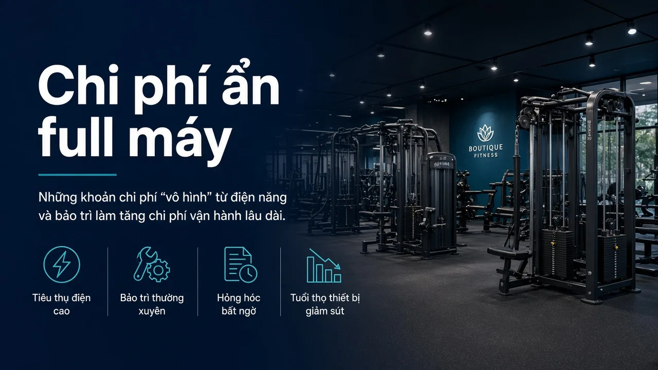 Chi phí ẩn sau “full máy”: bảo trì, điện, hao mòn