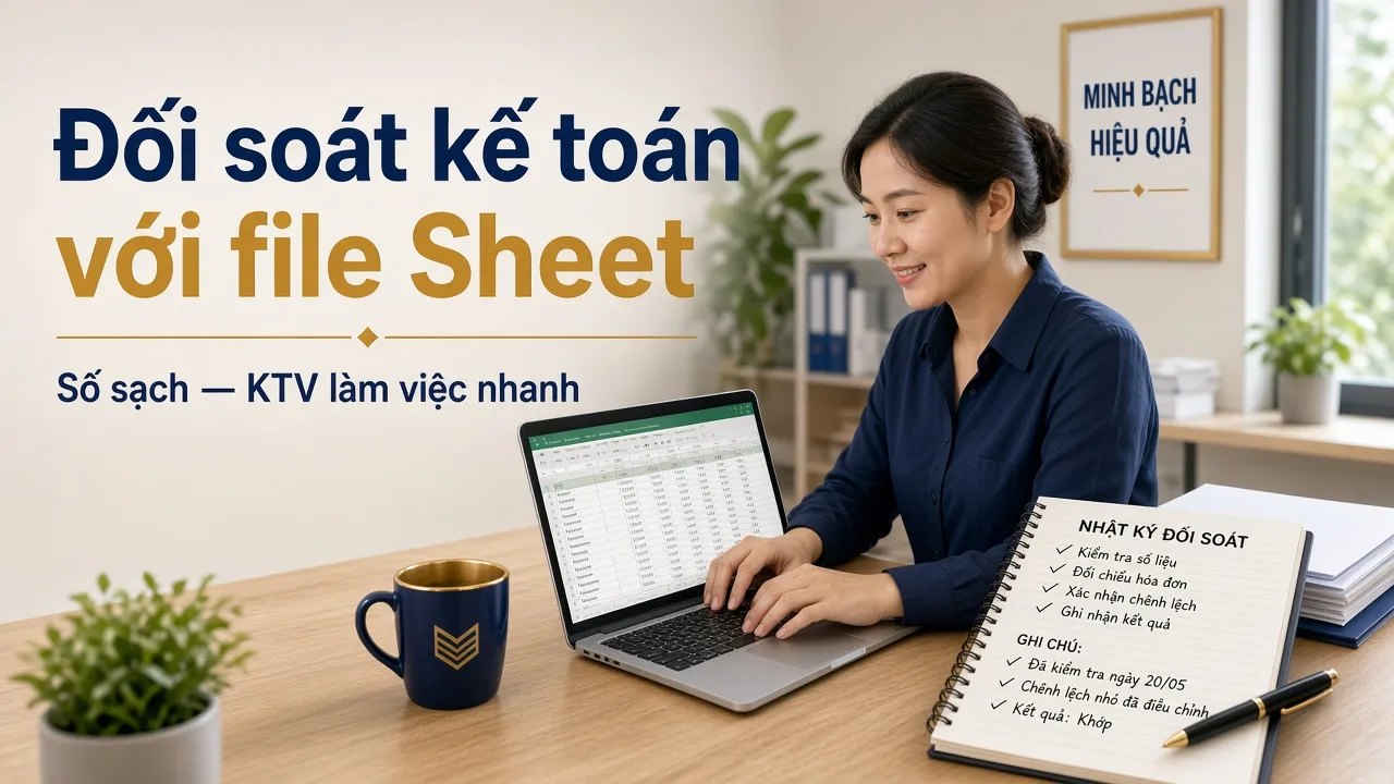 Đối soát kế toán: xuất dữ liệu Studio sang sheet cho KTV