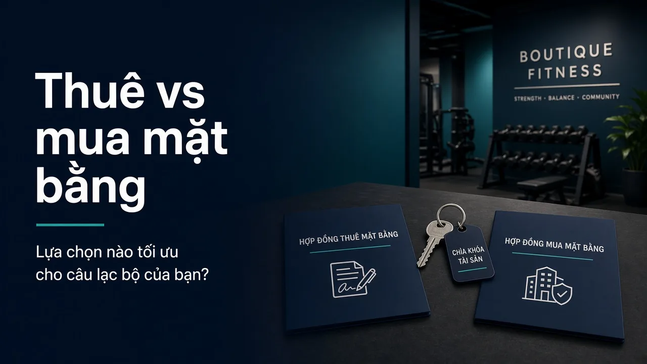 So sánh thuê mặt bằng vs mua mặt bằng cho CLB