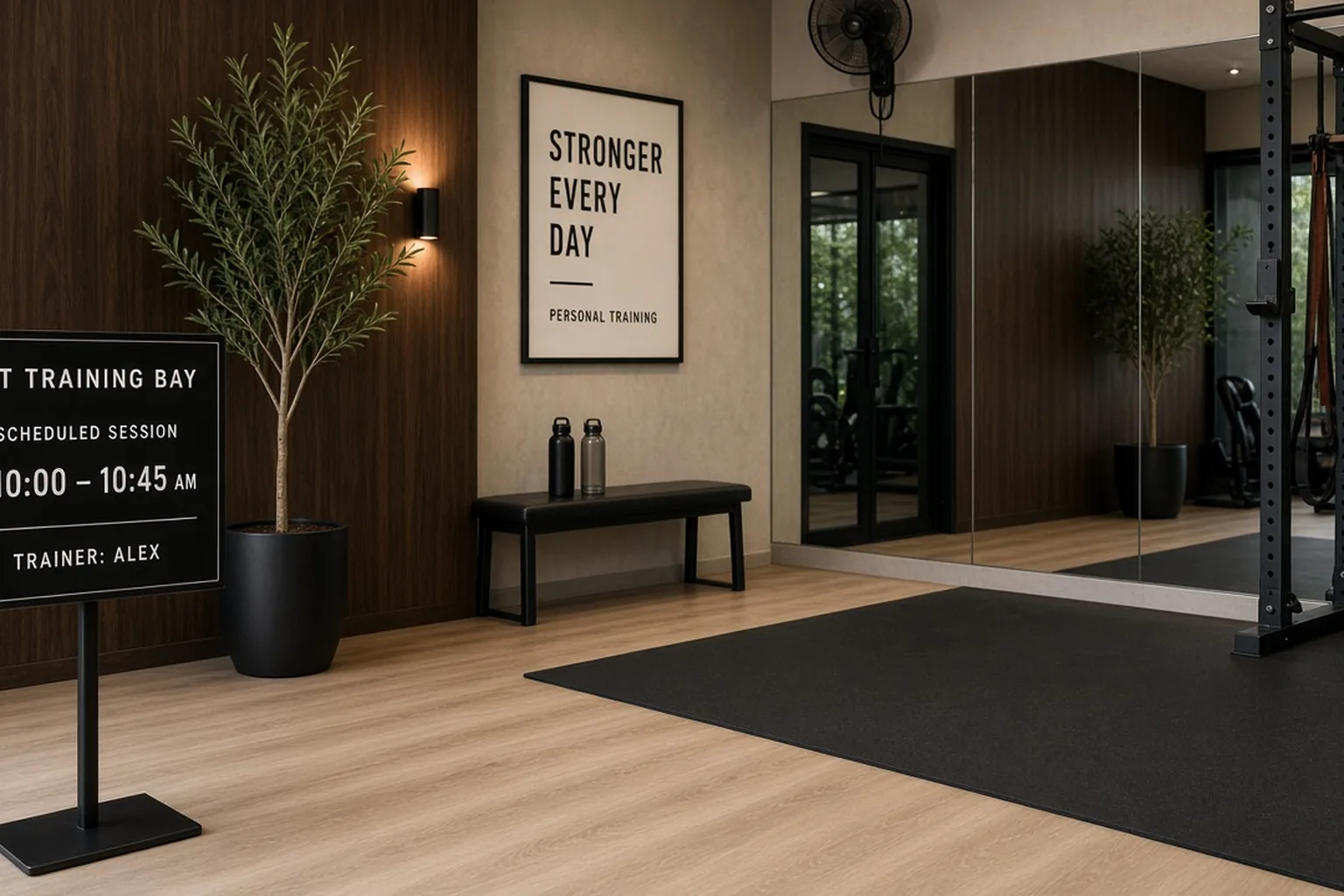 Quầy tạo lịch PT trên Studio