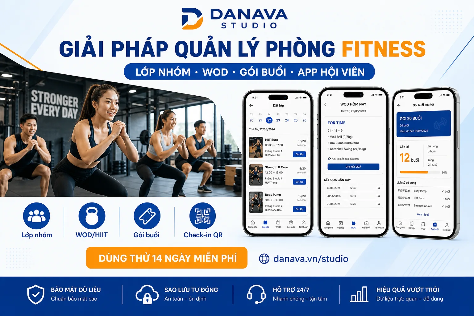 Môi trường phòng tập fitness / functional training