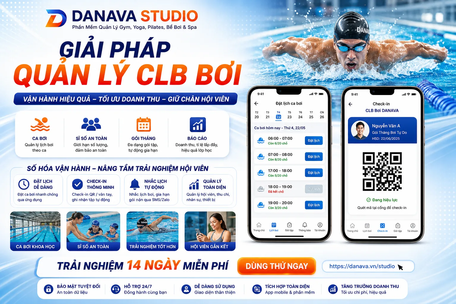 Poster giải pháp hồ bơi