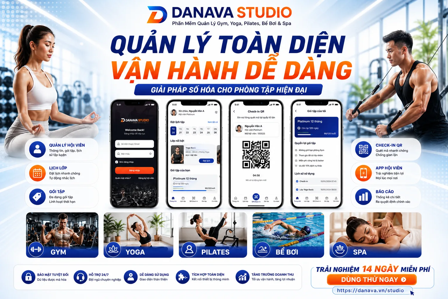 Trang Studio — điểm bắt đầu đăng ký dùng thử và khám phá giải pháp theo ngành